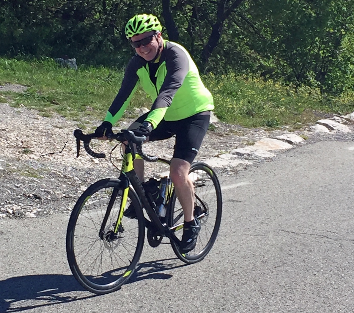 Me climbing the Col de Vence 2019